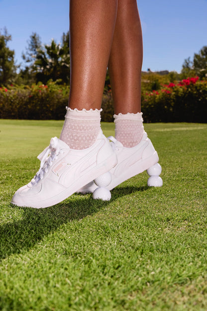Puma x Show Me Your Mumu Palermo G ~ White Glow Rose Blossom