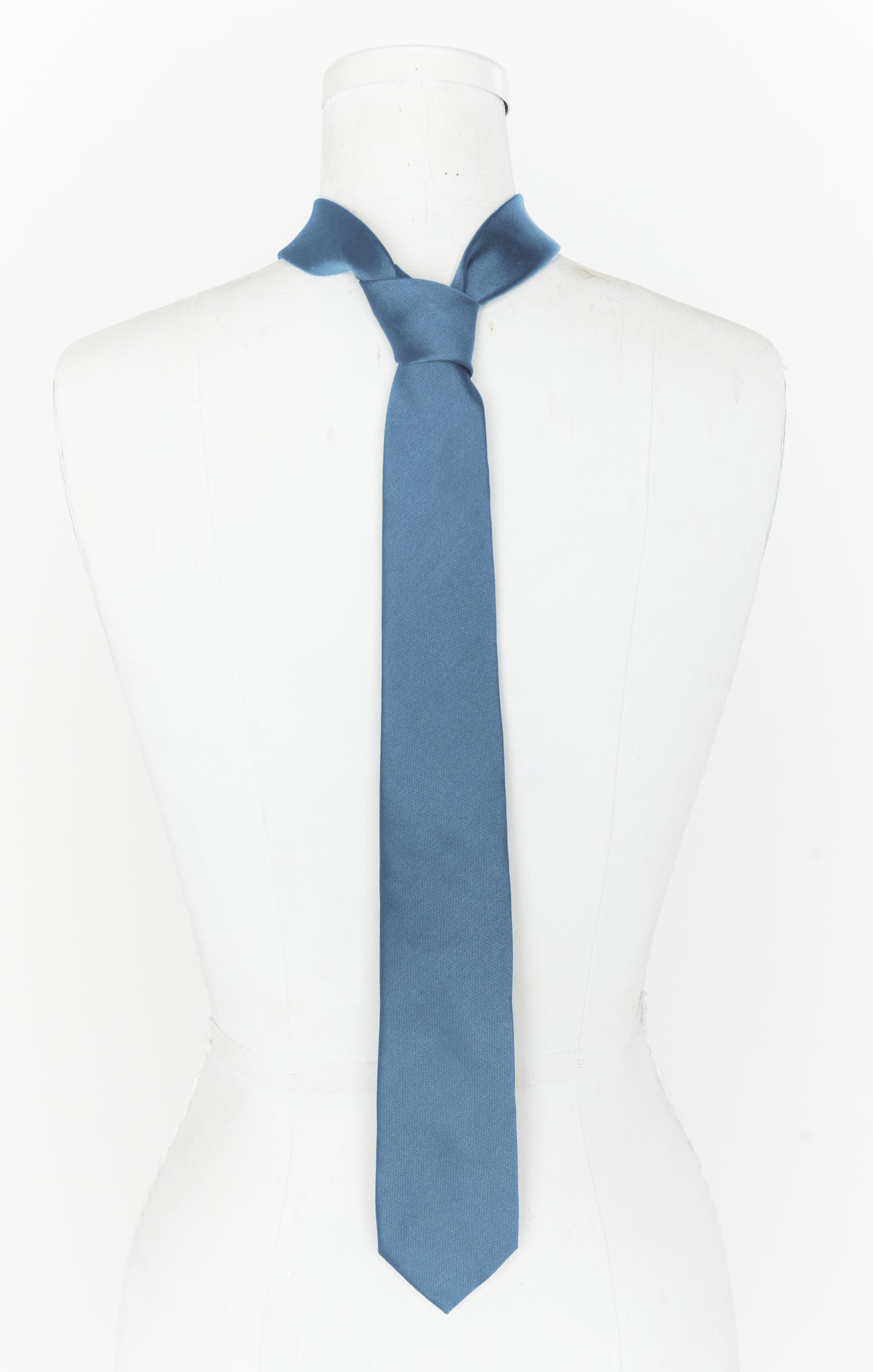 Nico Neck Tie ~ Slate Blue Solid