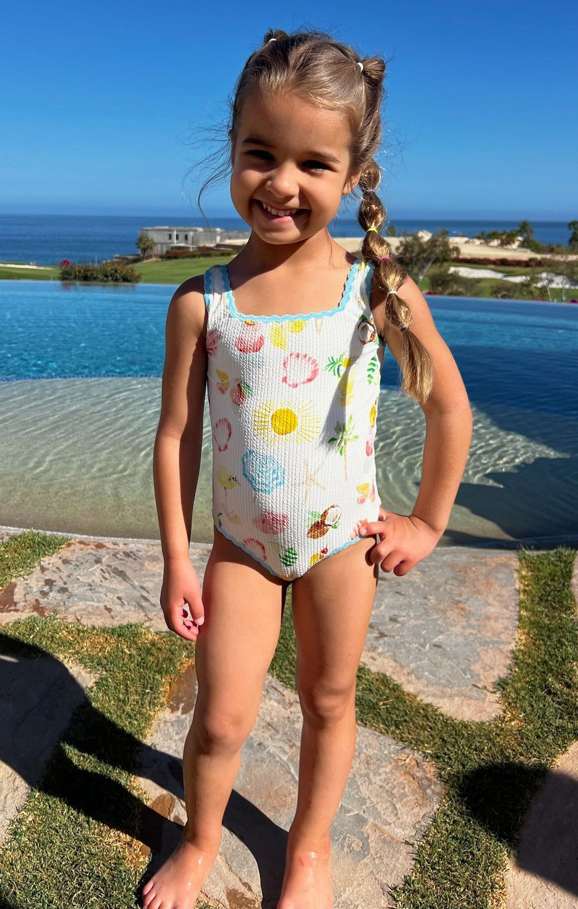 Little Babe One Piece ~ Seaside Treasures Scallop