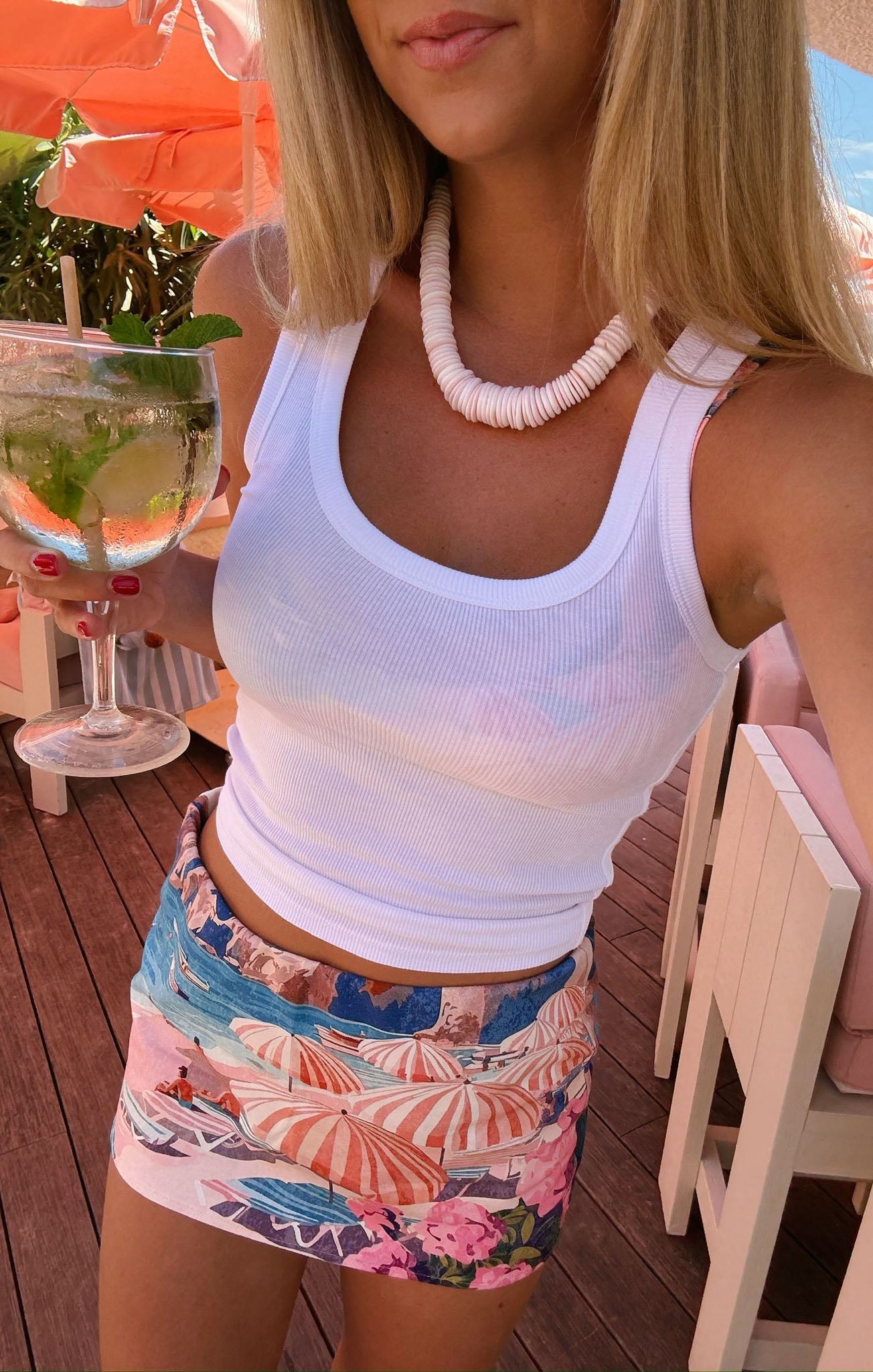 On The Go Skirt ~ Oasis Beach Club
